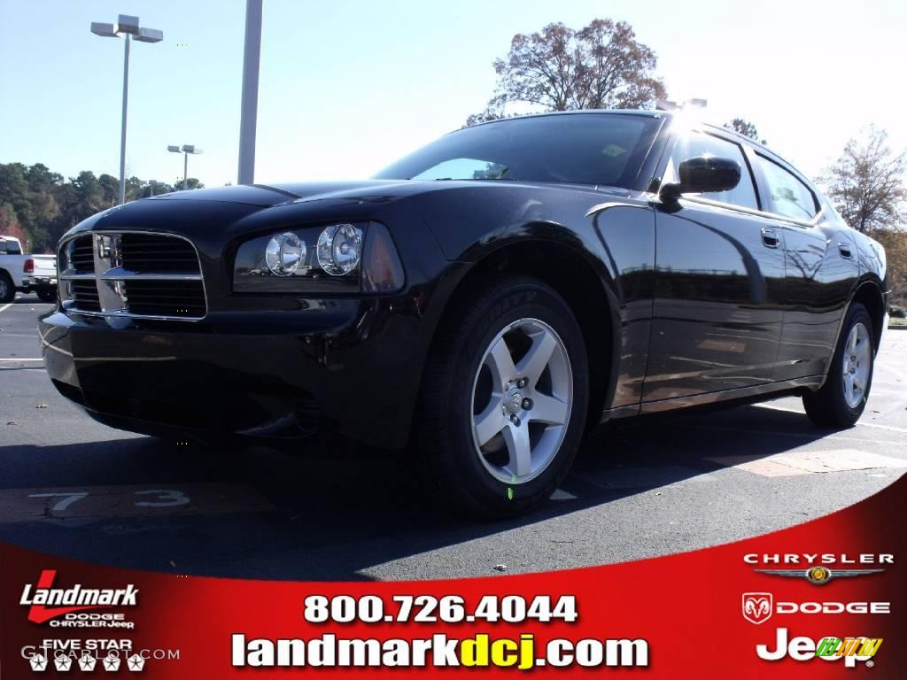 2010 Charger SE - Brilliant Black Crystal Pearl / Dark Slate Gray photo #1