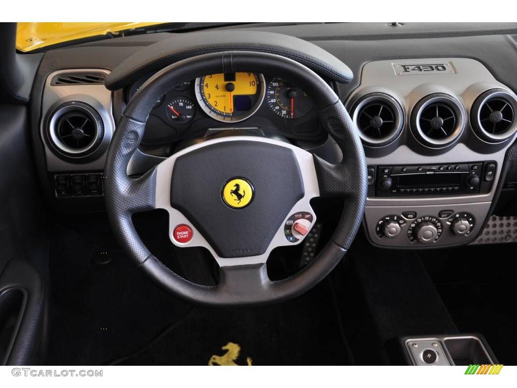 2007 F430 Spider F1 - Giallo Modena DS (Yellow) / Nero photo #8