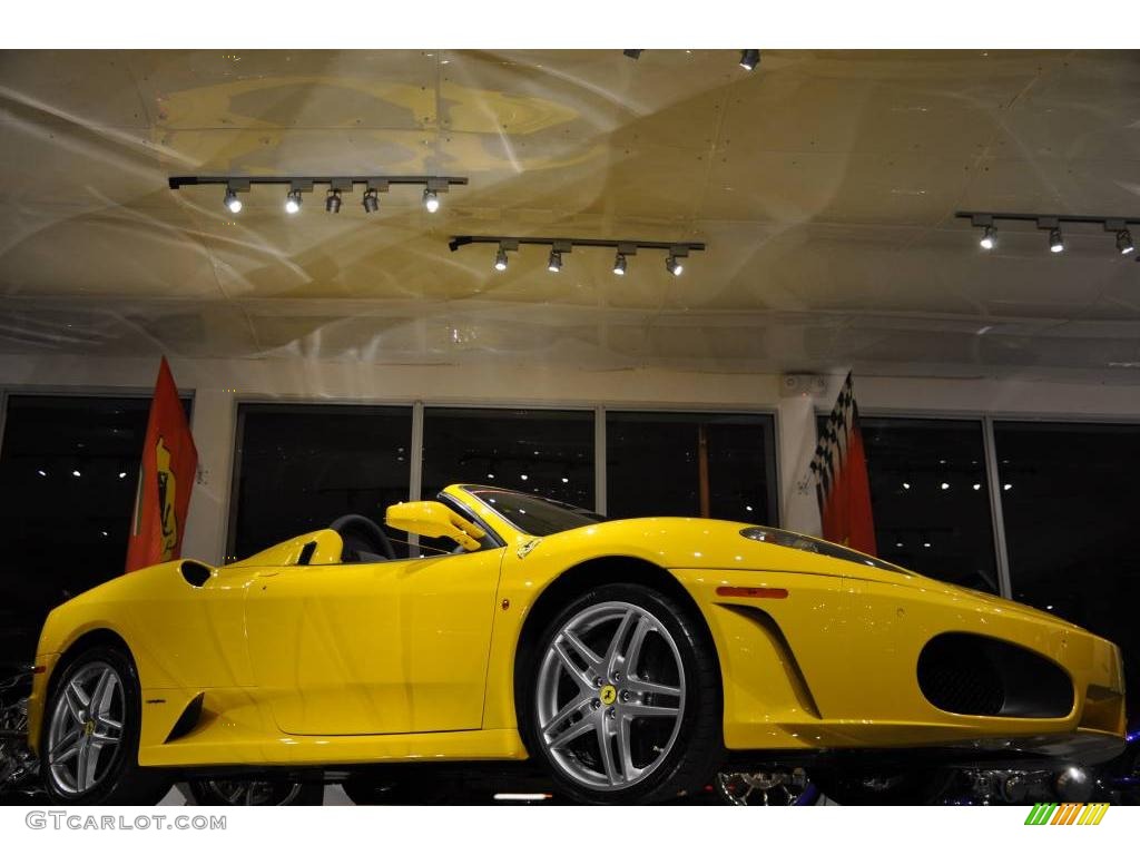 2007 F430 Spider F1 - Giallo Modena DS (Yellow) / Nero photo #19