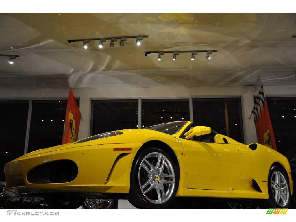 2007 F430 Spider F1 - Giallo Modena DS (Yellow) / Nero photo #30