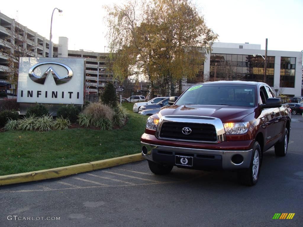 2008 Tundra Double Cab 4x4 - Radiant Red / Beige photo #1