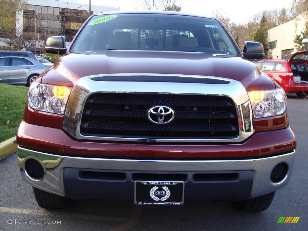 2008 Tundra Double Cab 4x4 - Radiant Red / Beige photo #2