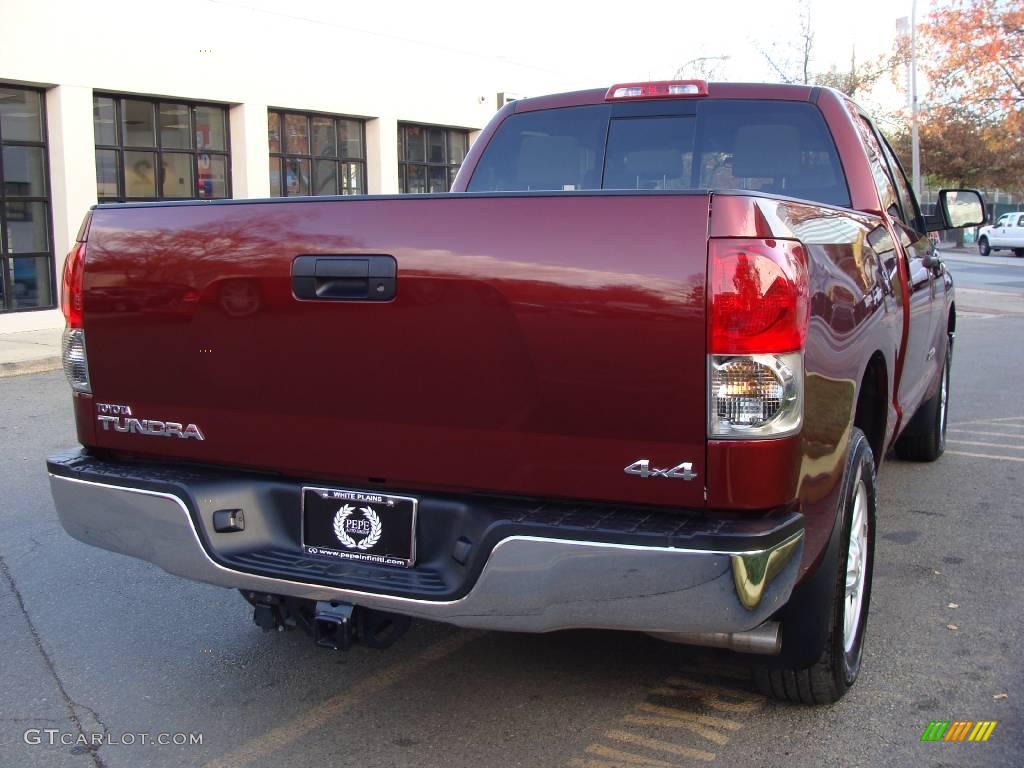 2008 Tundra Double Cab 4x4 - Radiant Red / Beige photo #5