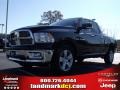 2010 Brilliant Black Crystal Pearl Dodge Ram 1500 Big Horn Quad Cab  photo #1