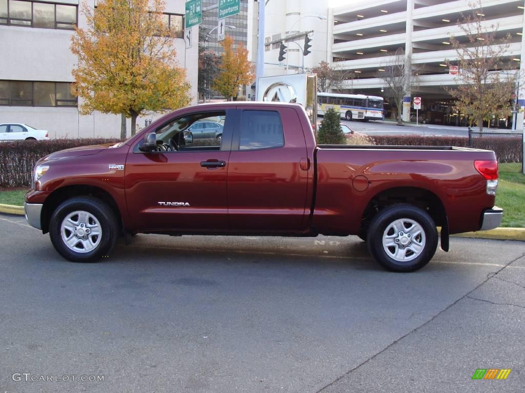 2008 Tundra Double Cab 4x4 - Radiant Red / Beige photo #8