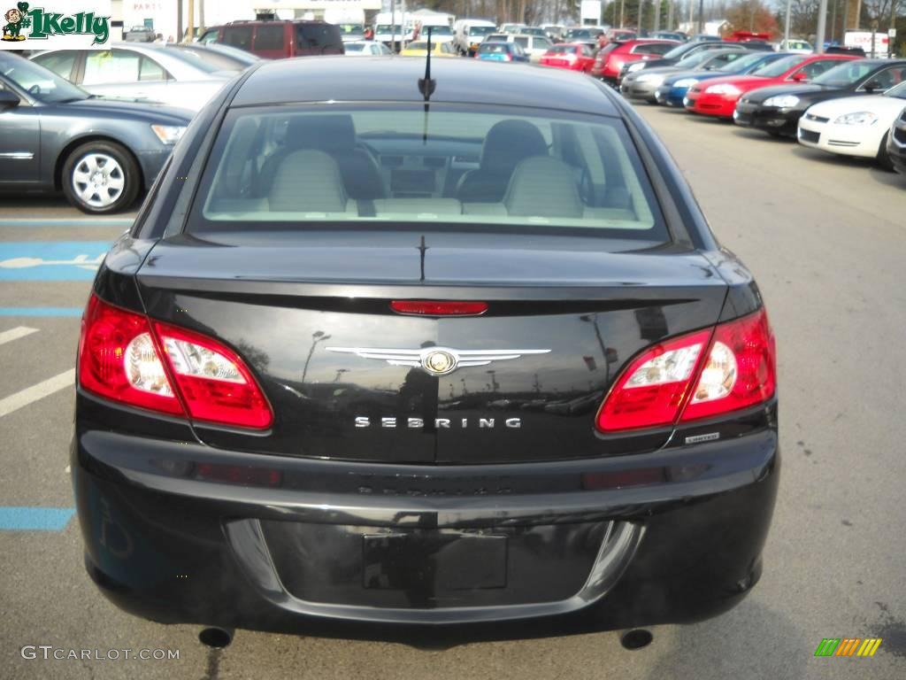 2007 Sebring Limited Sedan - Brilliant Black Crystal Pearl / Dark Slate Gray/Light Slate Gray photo #4