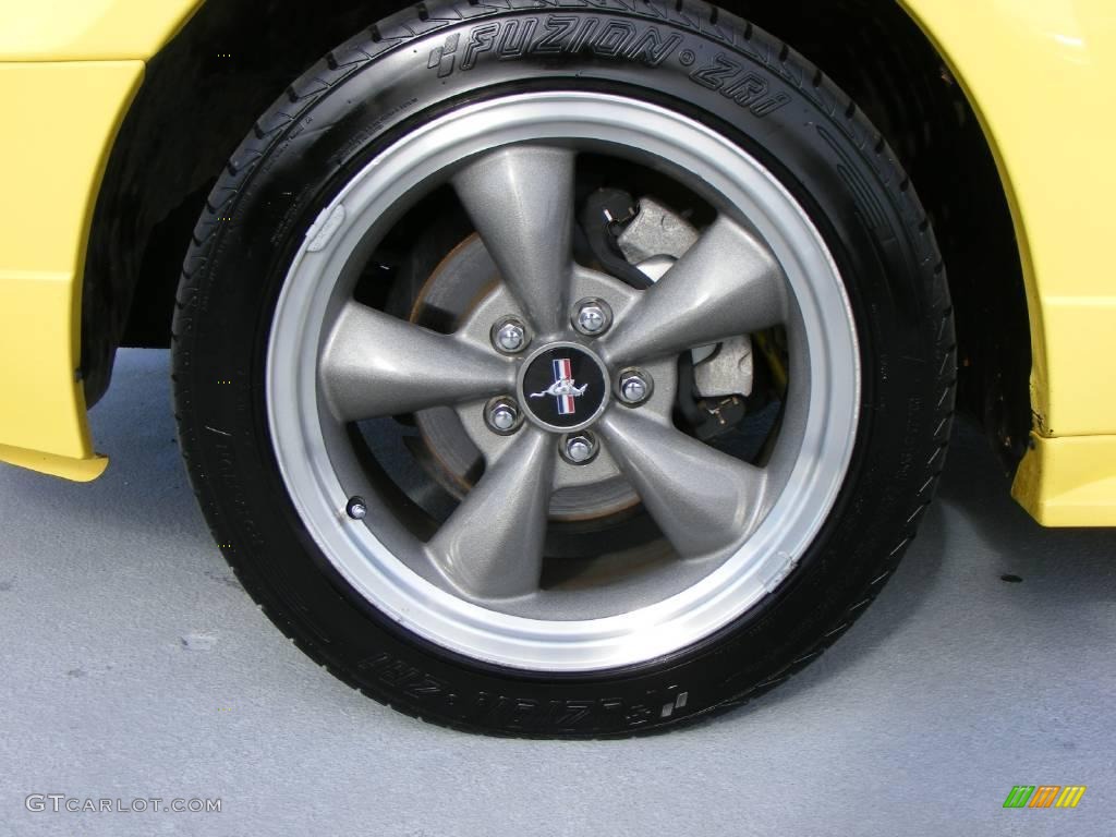 2002 Mustang GT Coupe - Zinc Yellow / Dark Charcoal photo #30