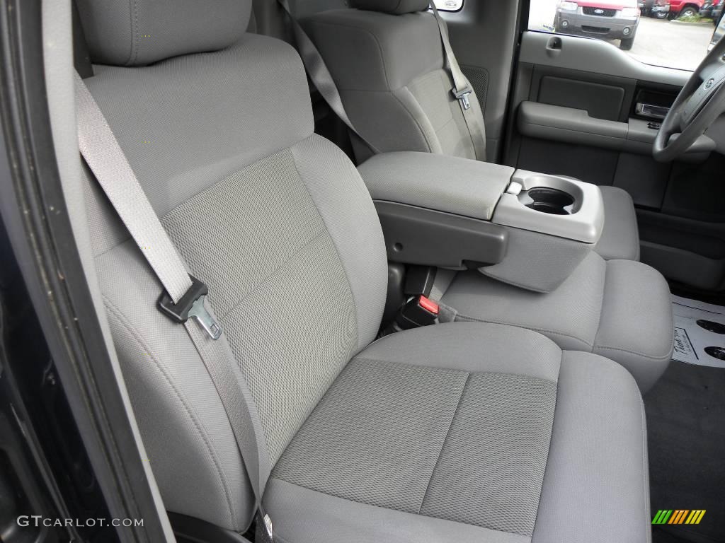 2005 F150 XLT Regular Cab 4x4 - Aspen Green Metallic / Medium Flint Grey photo #7