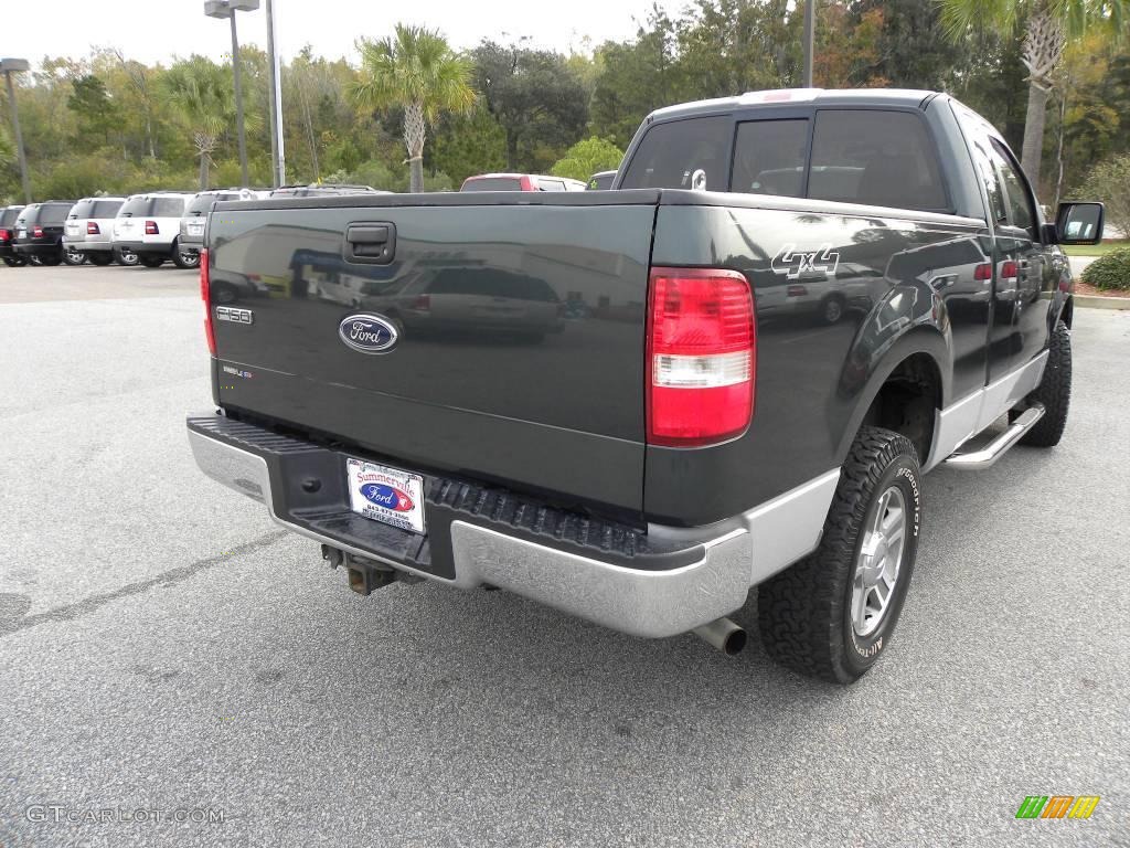 2005 F150 XLT Regular Cab 4x4 - Aspen Green Metallic / Medium Flint Grey photo #10