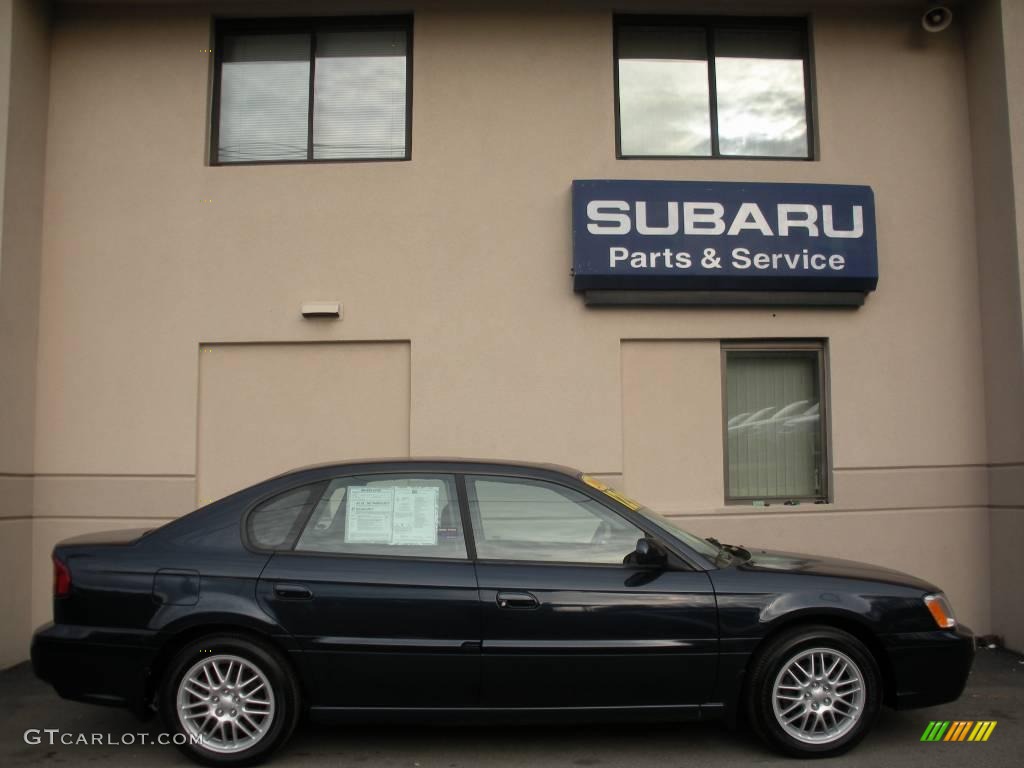 2004 Legacy L Sedan - Mystic Blue Pearl / Gray Moquette photo #5