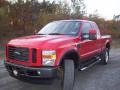 Bright Red 2008 Ford F350 Super Duty FX4 SuperCab 4x4