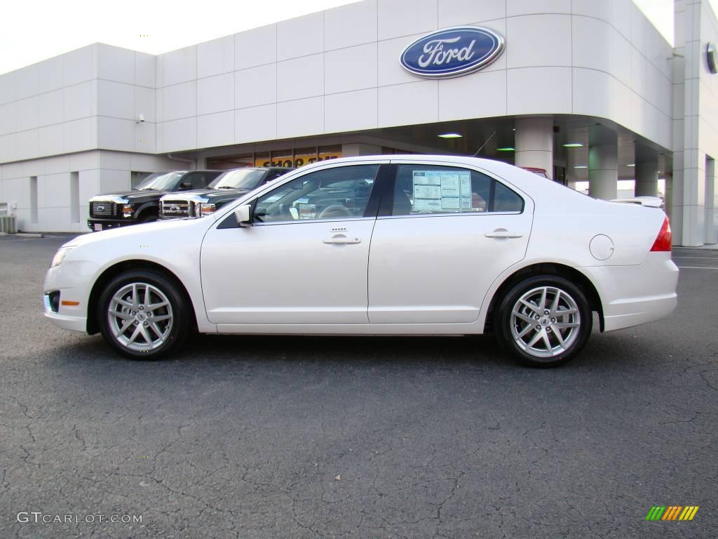 2010 Fusion SEL - White Platinum Tri-coat Metallic / Charcoal Black photo #5