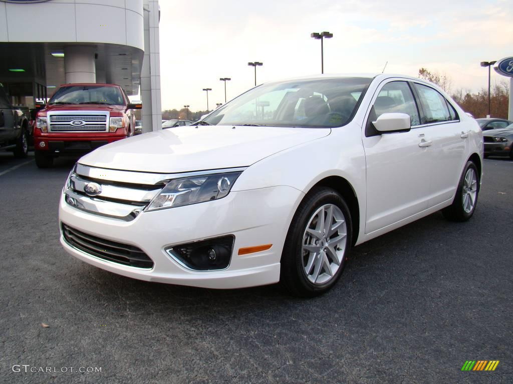 2010 Fusion SEL - White Platinum Tri-coat Metallic / Charcoal Black photo #6