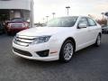 2010 White Platinum Tri-coat Metallic Ford Fusion SEL  photo #6