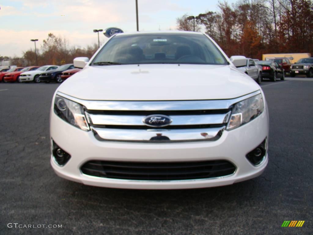 2010 Fusion SEL - White Platinum Tri-coat Metallic / Charcoal Black photo #7