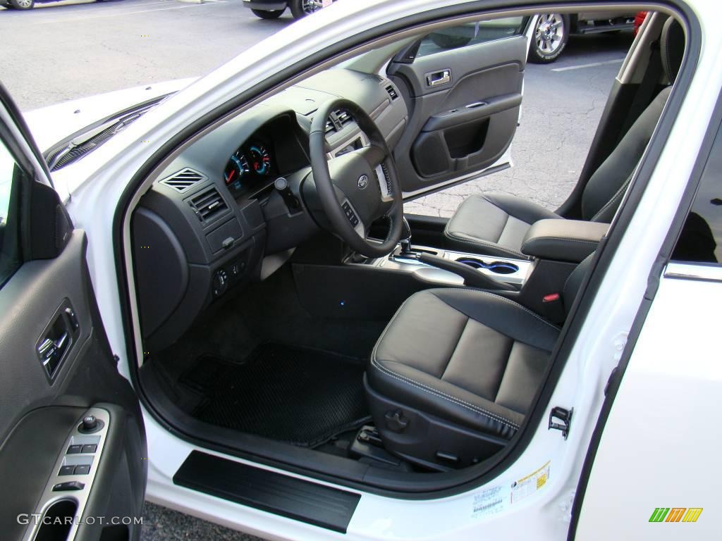 2010 Fusion SEL - White Platinum Tri-coat Metallic / Charcoal Black photo #8