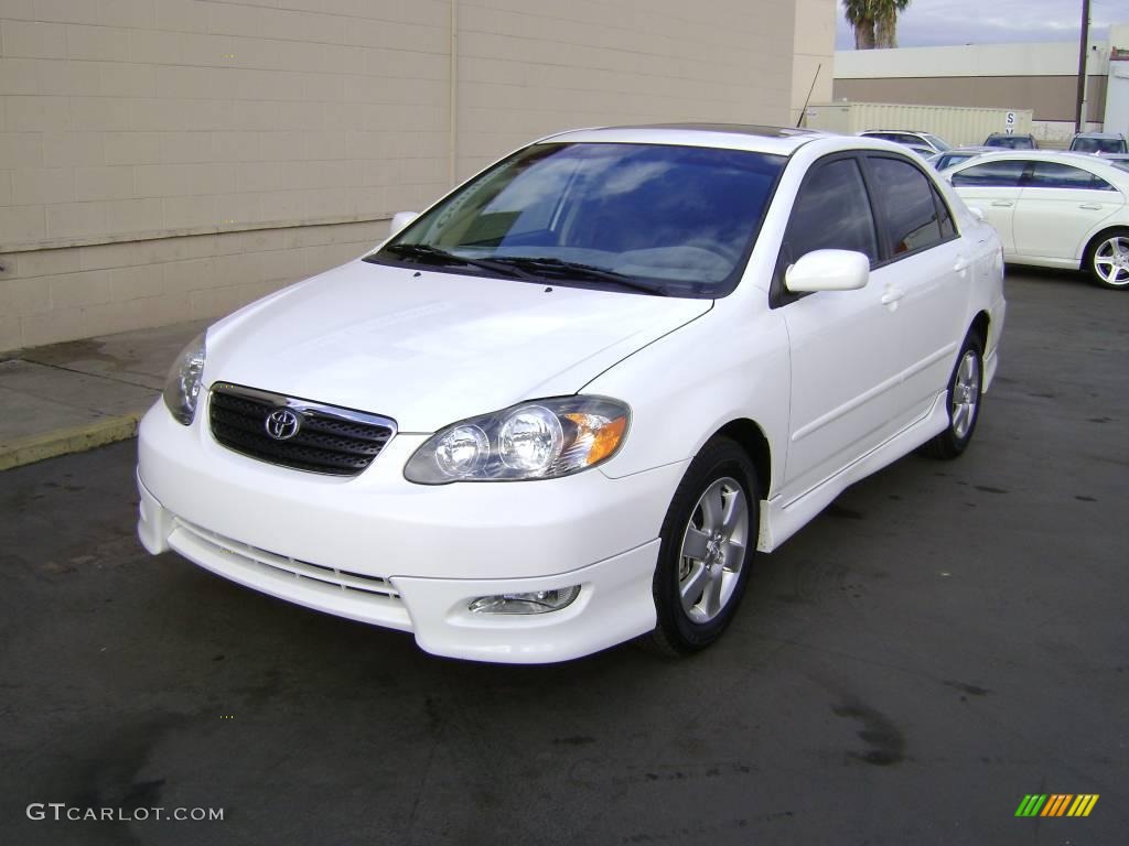 2007 Corolla S - Super White / Dark Charcoal photo #1