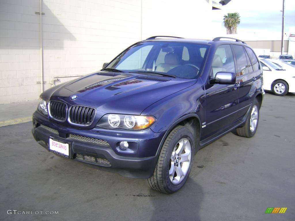 2005 X5 3.0i - Toledo Blue Metallic / Sand Beige photo #1