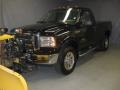 Black 2007 Ford F350 Super Duty XL Regular Cab 4x4