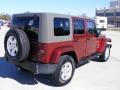 2007 Red Rock Crystal Pearl Jeep Wrangler Unlimited Sahara 4x4  photo #6