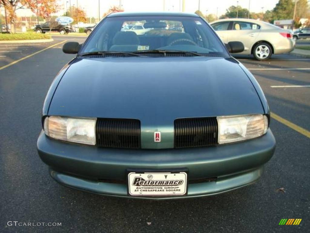 1997 Achieva SL Sedan - Medium Sea Green Metallic / Blue photo #8