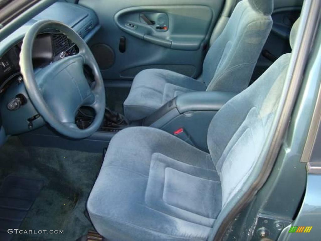 1997 Achieva SL Sedan - Medium Sea Green Metallic / Blue photo #9