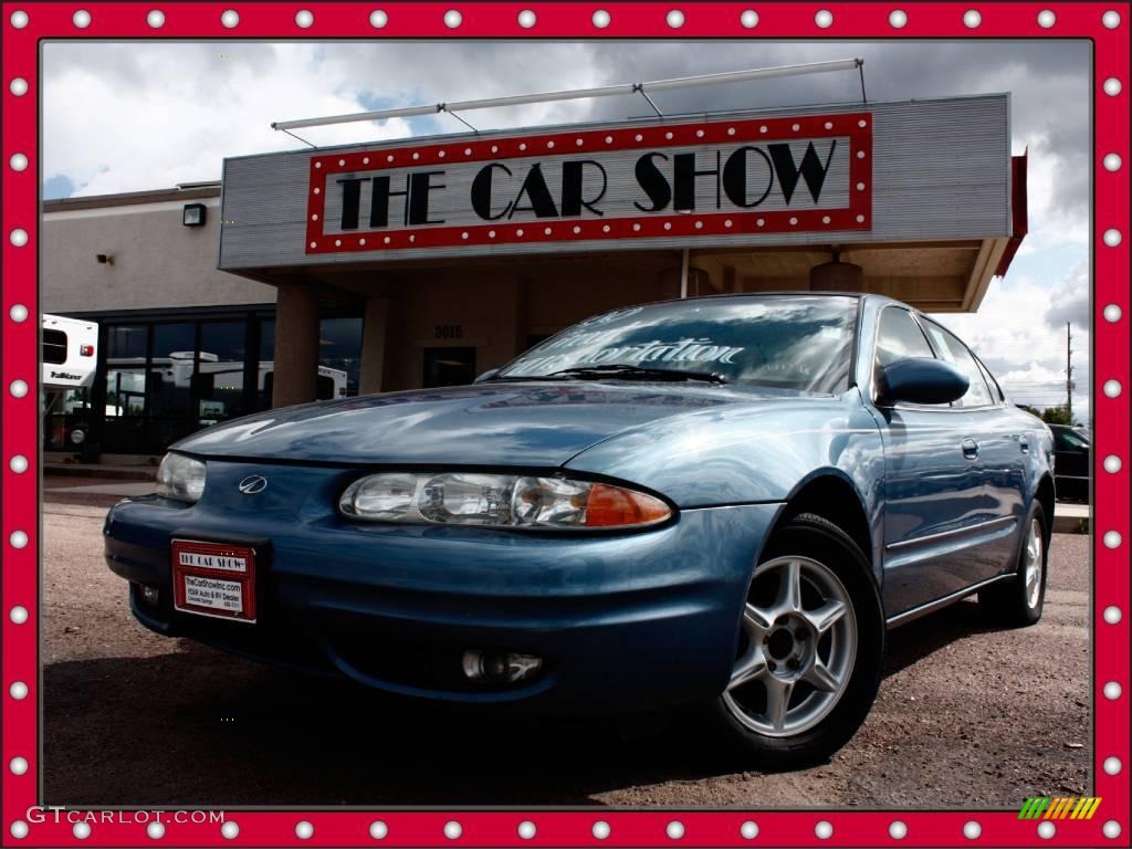 1999 Alero GL Sedan - Opal Blue Metallic / Pewter Gray photo #1