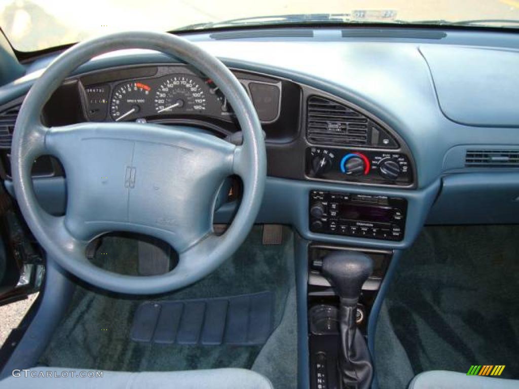 1997 Achieva SL Sedan - Medium Sea Green Metallic / Blue photo #13