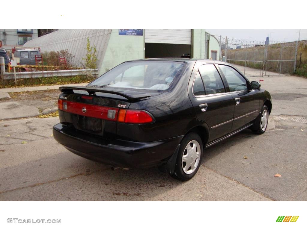 1998 Sentra GXE - Super Black / Gray photo #6