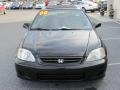 2000 Flamenco Black Pearl Honda Civic EX Coupe  photo #2