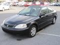 2000 Flamenco Black Pearl Honda Civic EX Coupe  photo #3