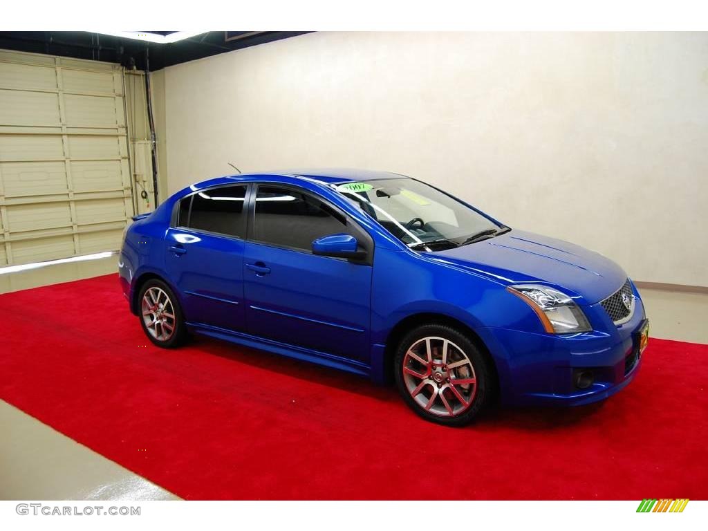 2007 Sentra SE-R Spec V - Sapphire Blue / SE-R Charcoal photo #1