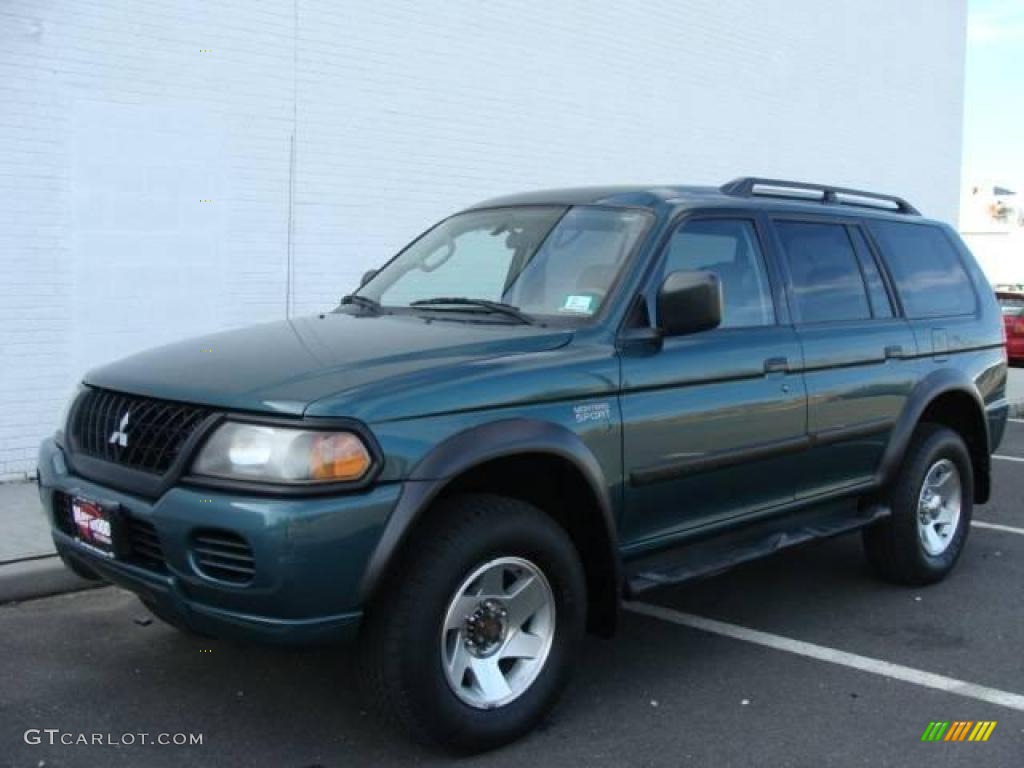 2003 Montero Sport LS 4x4 - Amazon Green Pearl / Tan photo #1