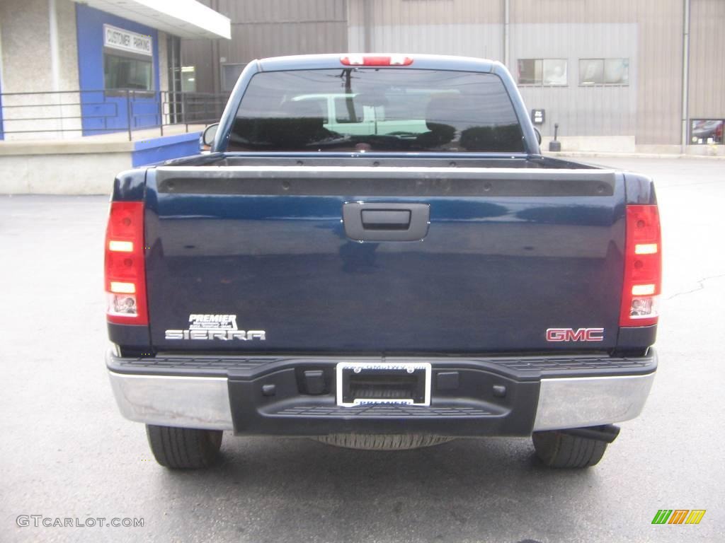 2008 Sierra 1500 SL Extended Cab 4x4 - Midnight Blue Metallic / Dark Titanium photo #5