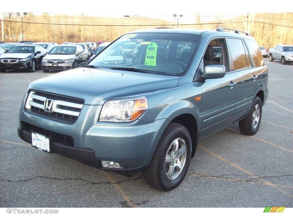 2007 Pilot EX-L 4WD - Steel Blue Metallic / Gray photo #1