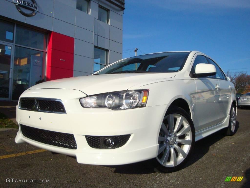 2008 Lancer GTS - Wicked White / Black photo #1