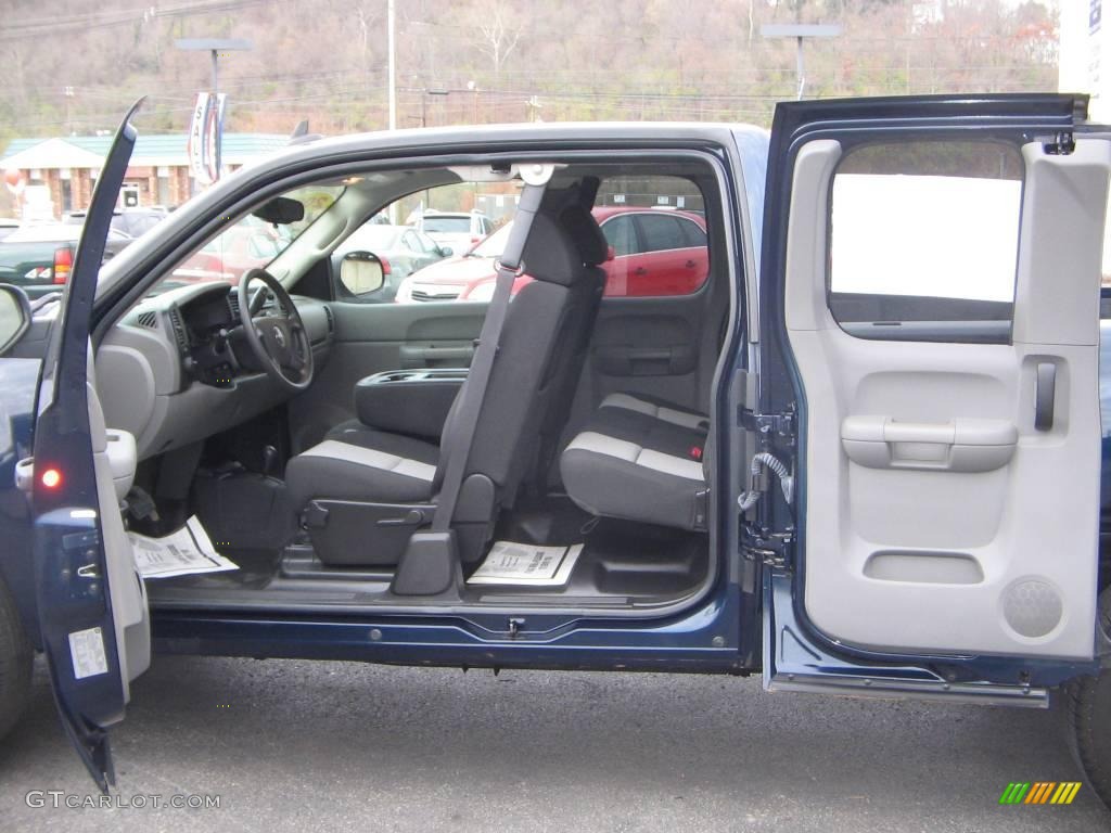2008 Sierra 1500 SL Extended Cab 4x4 - Midnight Blue Metallic / Dark Titanium photo #10