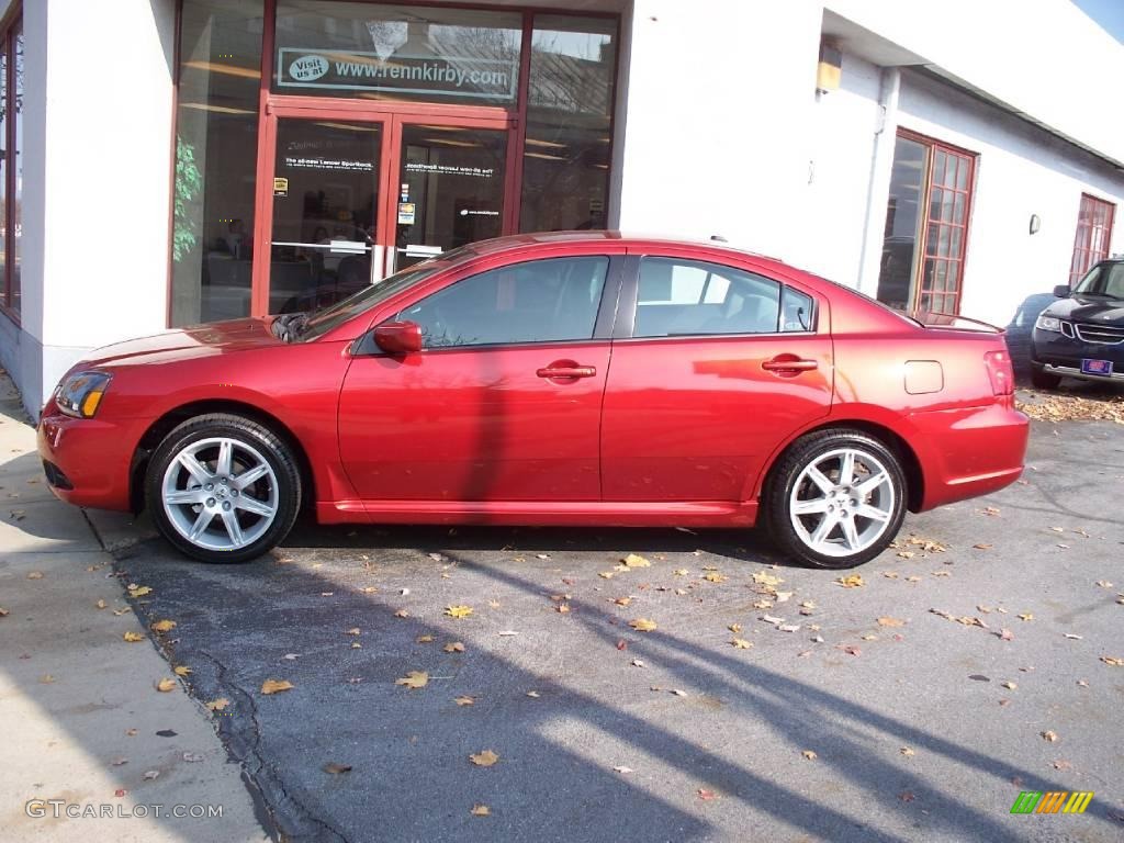 2010 Galant Sport Edition - Rave Red Pearl / Medium Gray photo #2