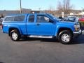 2008 Sport Blue GMC Canyon SLE Extended Cab 4x4  photo #4