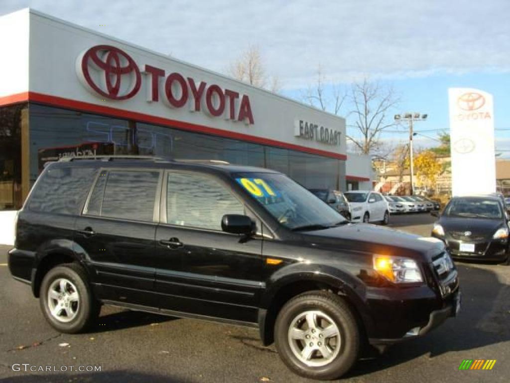 2007 Pilot EX-L 4WD - Formal Black / Saddle photo #1