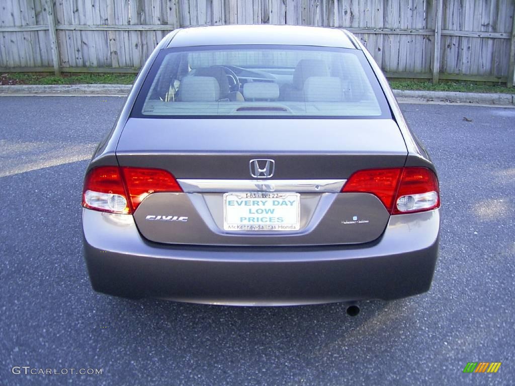 2010 Civic LX Sedan - Urban Titanium Metallic / Gray photo #3