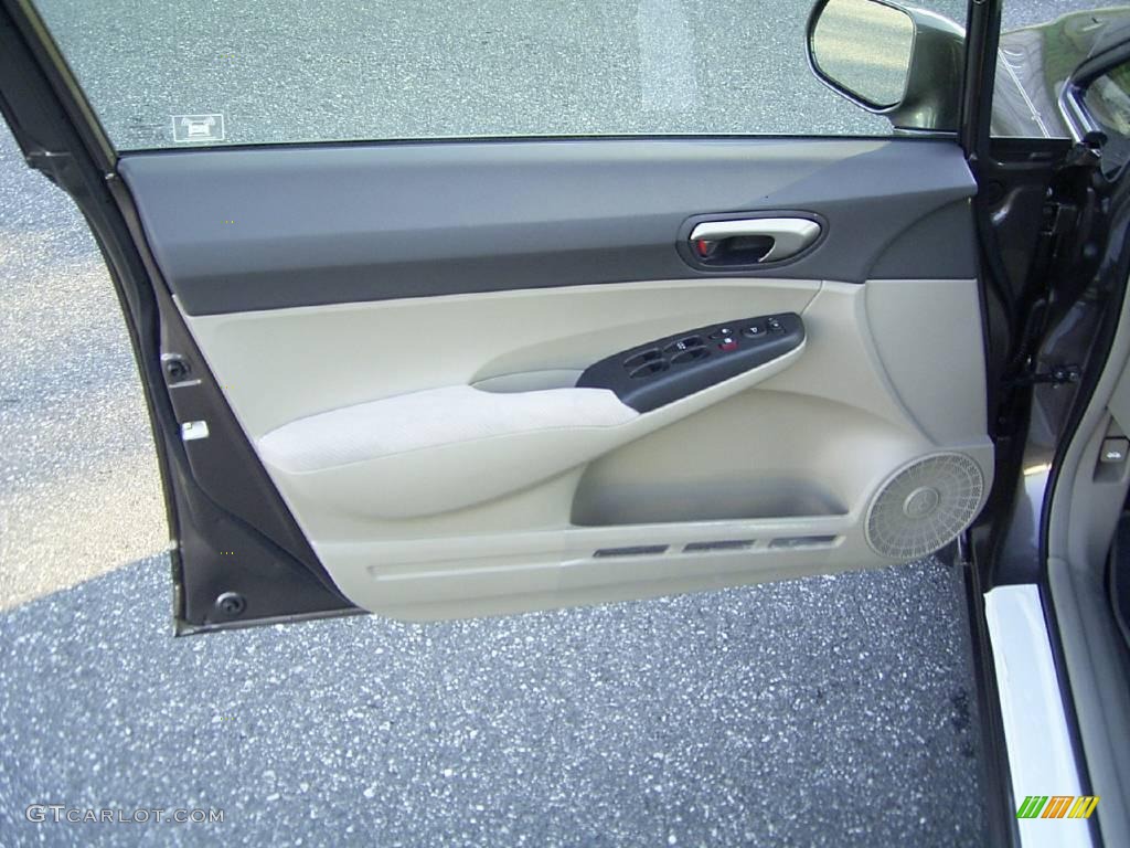 2010 Civic LX Sedan - Urban Titanium Metallic / Gray photo #7