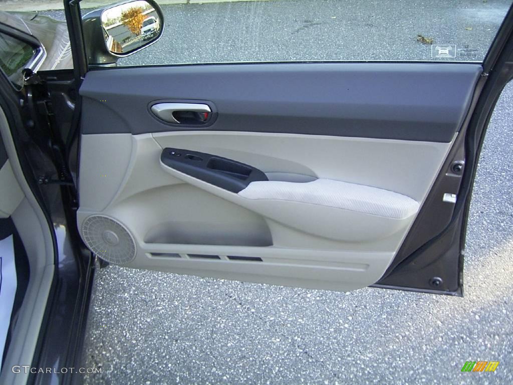 2010 Civic LX Sedan - Urban Titanium Metallic / Gray photo #17