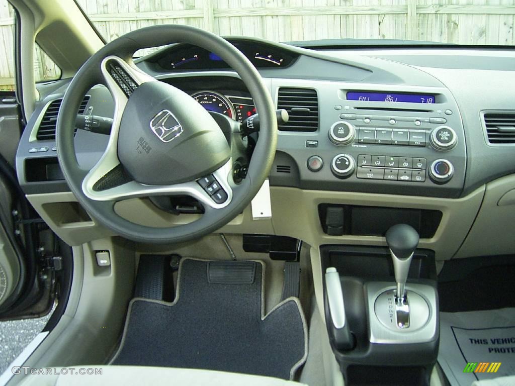 2010 Civic LX Sedan - Urban Titanium Metallic / Gray photo #23