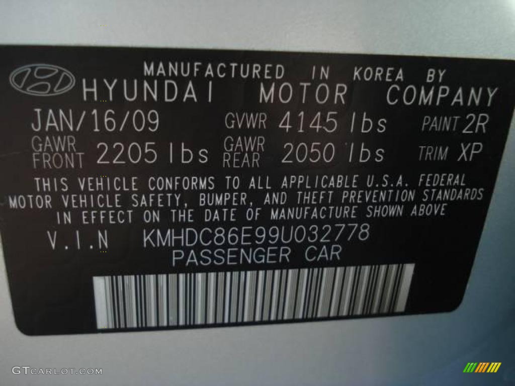 2009 Elantra Touring - Quicksilver / Gray photo #27