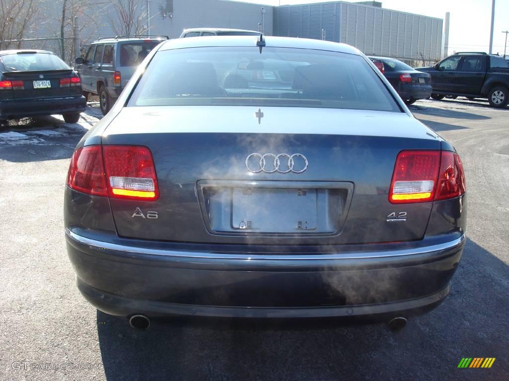 2005 A8 4.2 quattro - Northern Blue Pearl / Black/Amaretto photo #3