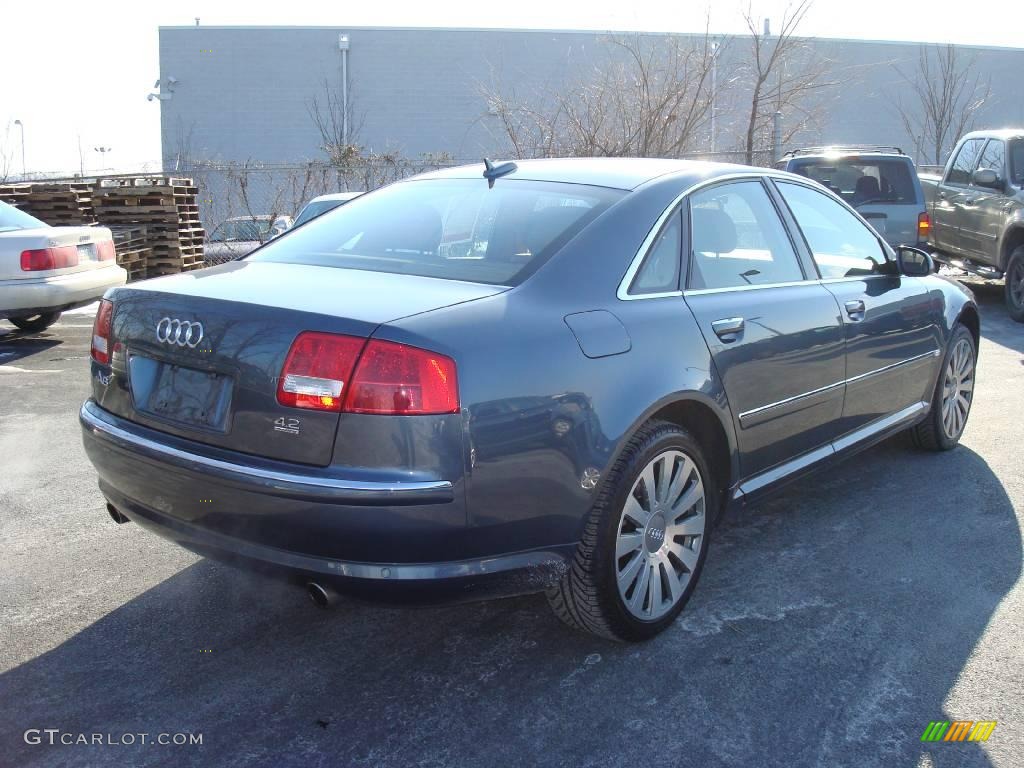 2005 A8 4.2 quattro - Northern Blue Pearl / Black/Amaretto photo #5