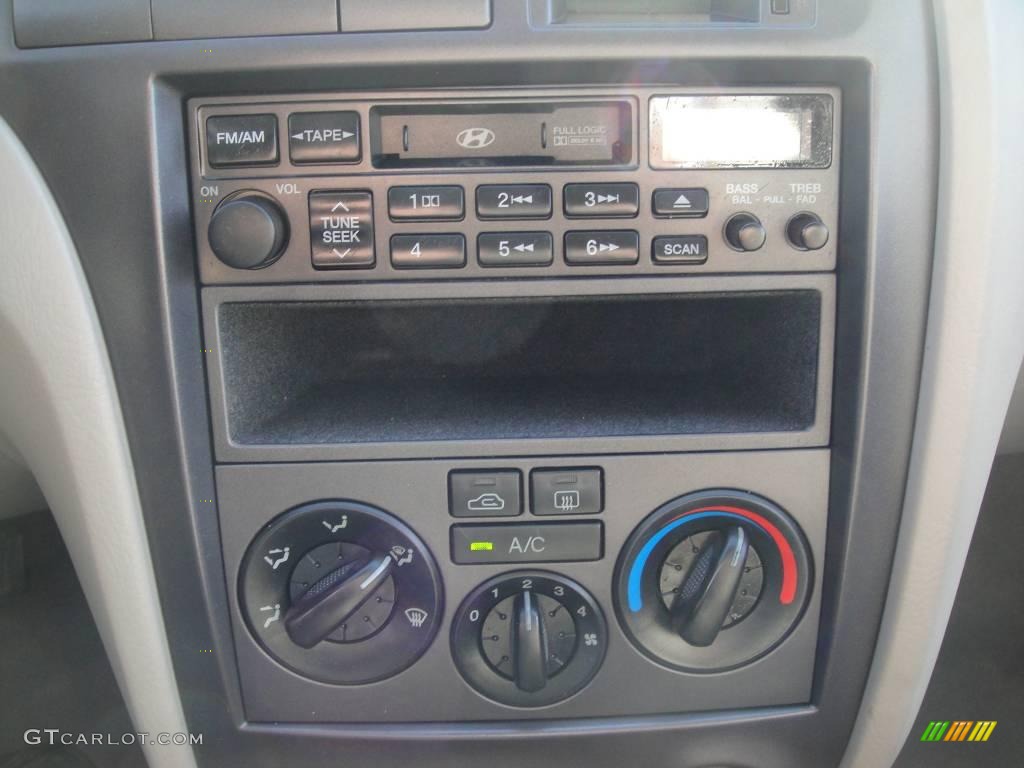 2001 Elantra GLS - Ocean Blue / Beige photo #14