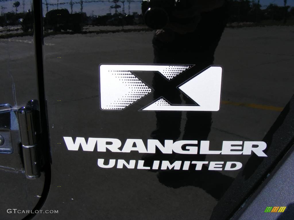 2007 Wrangler Unlimited X - Black / Dark Slate Gray/Medium Slate Gray photo #17