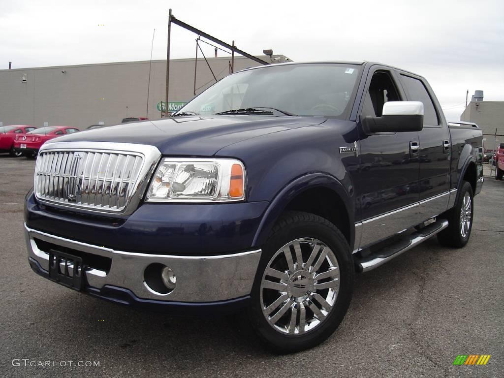 2007 Mark LT SuperCrew 4x4 - Dark Blue Pearl Metallic / Dove Grey/Black photo #1